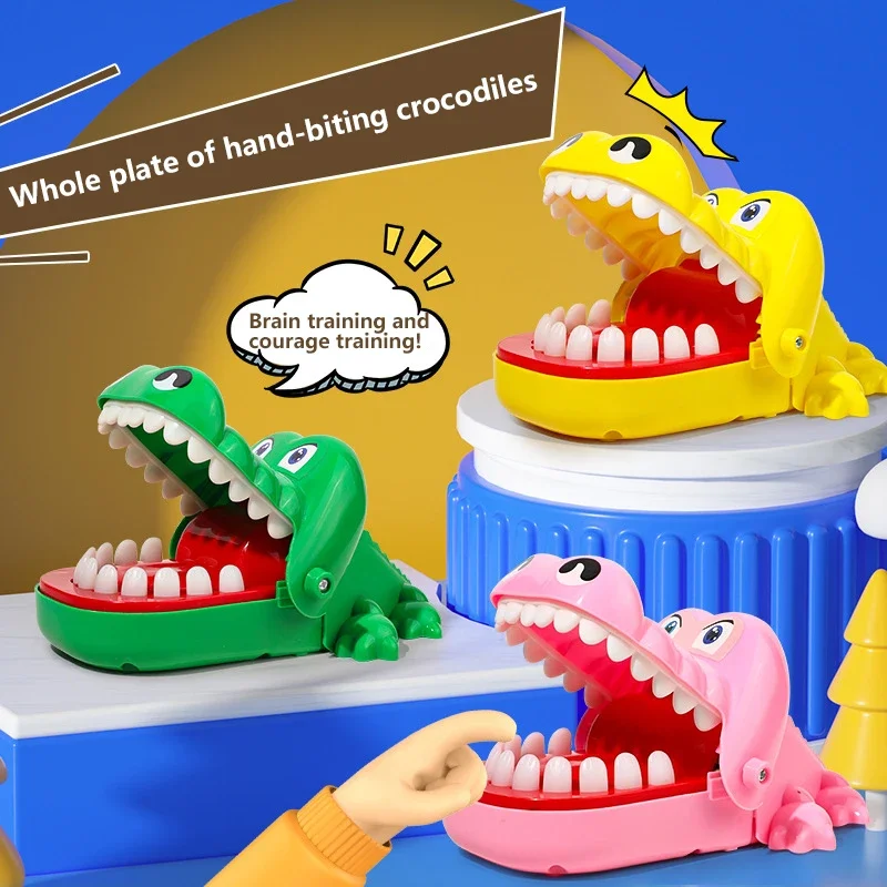 Crocodile Bite Finger Pinch Toy Classic Family Games Party Mischief Children's Developmental Lucky Games Stress Relief Toy 2025