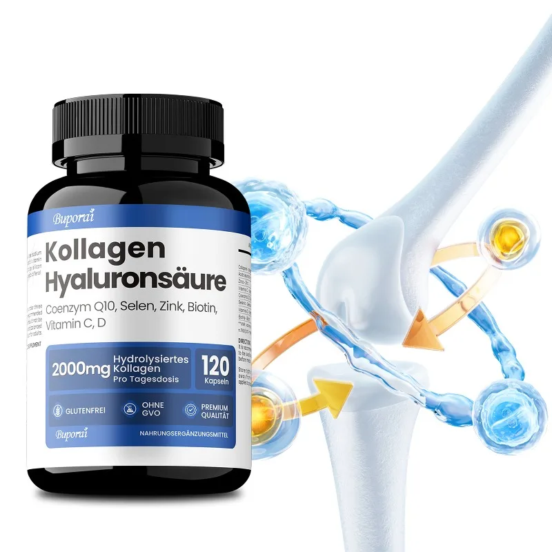 

Hydrolyzed Collagen Capsules - Firm Skin, Supports Skin, Nails and Bones Health, Preserves Cartilage, Improve Joint Flexibility