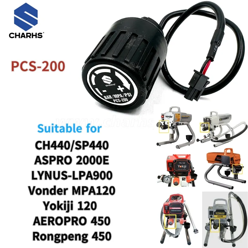 

Airless Paint Sprayer Pressure Control Switch Replacement Kit Replace CH440 VonderMPA120 Yokiji120 Rongpeng 450 control switch