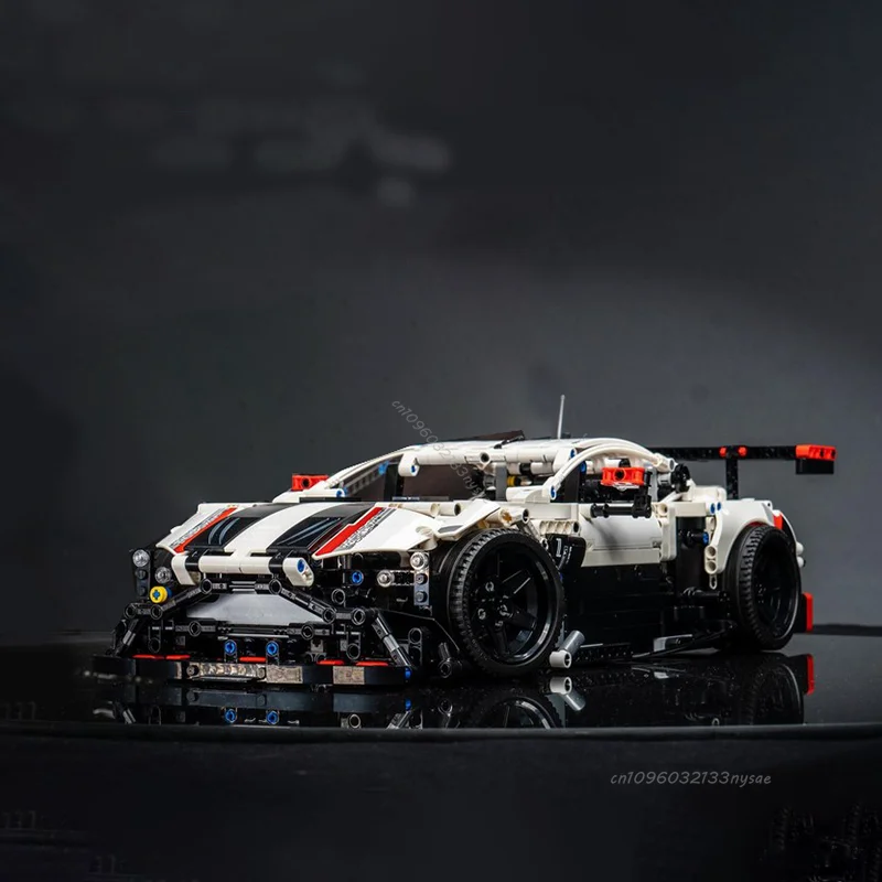 جديد MOC التقنية سوبر الرياضة سباق السيارات نموذج اللبنات GTE GT3 كتل المركبات الأطفال تجميعها اللعب هدايا عيد الميلاد #4