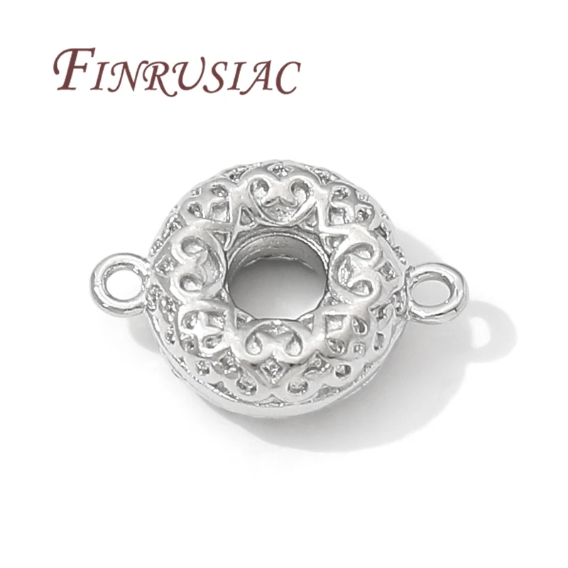 18K Gold Plated Round Connectors For Jewelry,Charms Connector For Necklaces,Supplies For Jewelry,DIY Bracelets Accessories