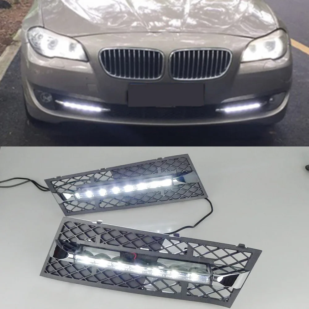 New！ CSCSNL 1 Pair 12v ABS LED For BMW F10 F18 5Series 520i 525i 530i 535i 2010 2011 2012 2013 DRL Daytime Running Lights Daylig