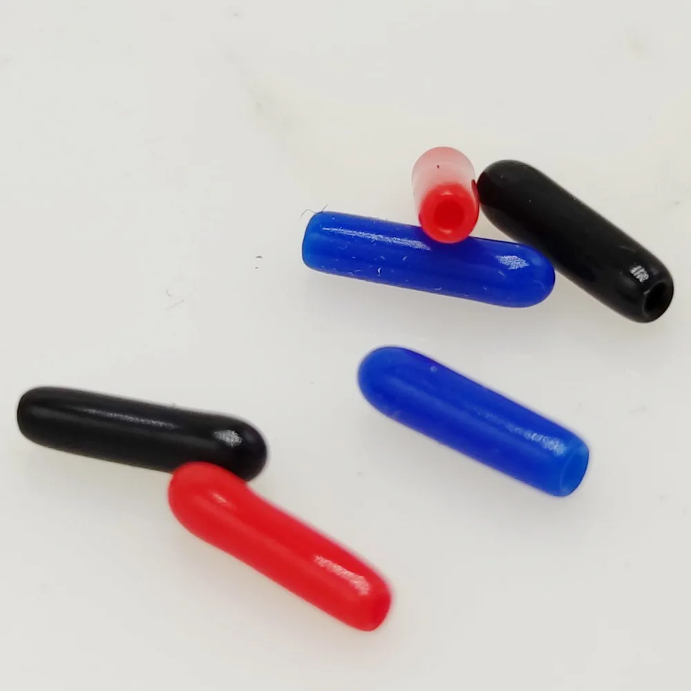 1,3 mm Innendurchmesser PVC weiche Schutzhülle Isolierkappe Schraube Stahlrohr Staubschutz Antenne Endkappe 100 Teile/los – Detail 6