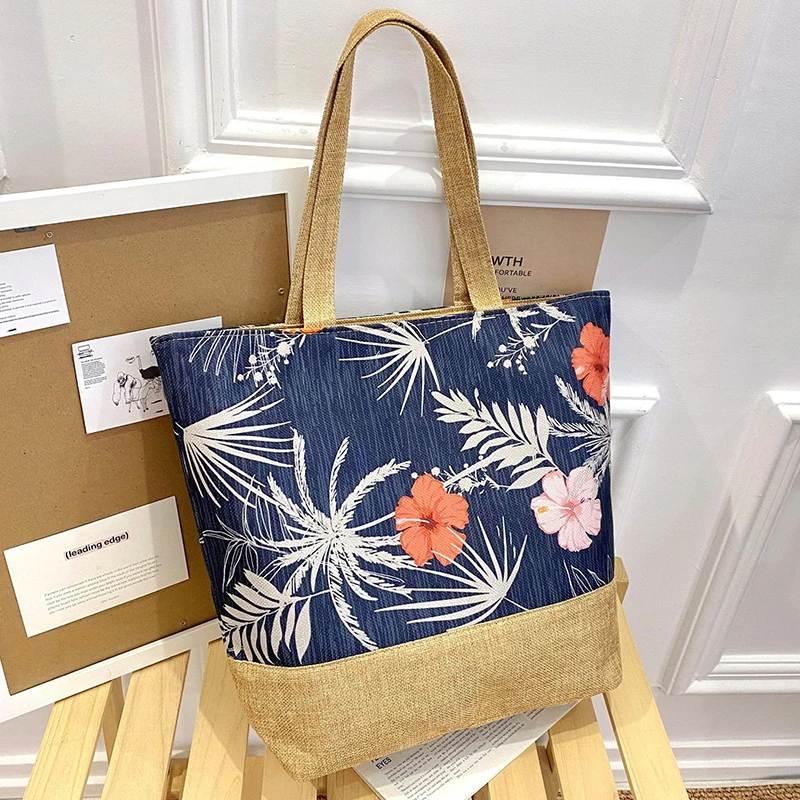 Borsa a tracolla da donna di grande capacità estiva borsa a tracolla essenziale per viaggi e Shopping borsa elegante per borse da spiaggia per le vacanze di lavoro