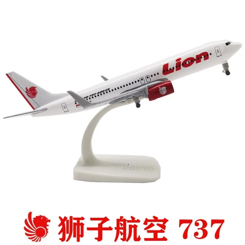 

Scale 1:400 Model Airplane Air LION B737 Replica Aircraft Metal Miniature Plane with Wheels Collection gift Souvenir Plane Toy