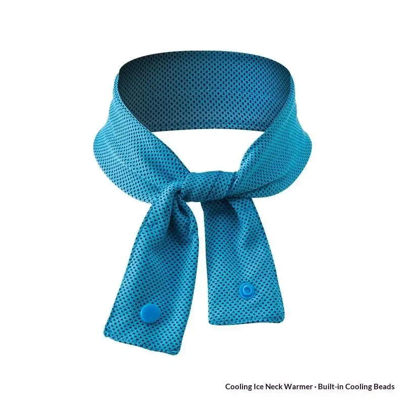 Cold Feeling Multicolor Cooling Ice Scarf Neck Wraps Quick Drying Sports Headscarf Nylon Portable Sweat Wiping Towel For Beach