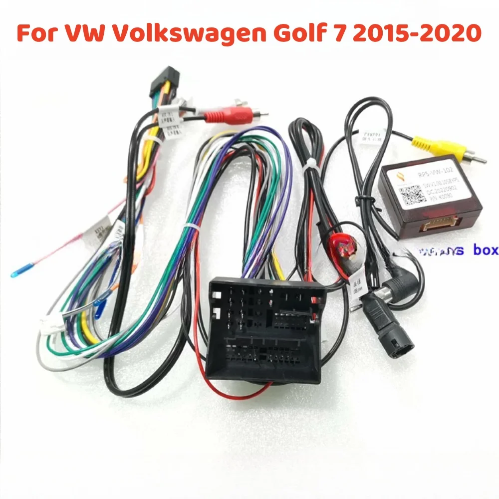 

Auto 16 Pin PR5-VW-102 Canbus Box Adaptor suit For VW Volkswagen Golf 7 2015-2020 With Wiring Harness Car Cable Android Radio