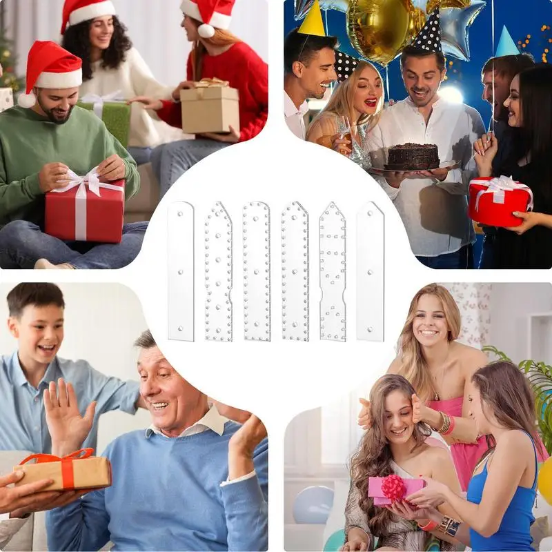 Acrylic Leather Keychain Template Set Of 6 Leather Keychain Transparent Template Reusable Crafting Tool For Handmade Projects