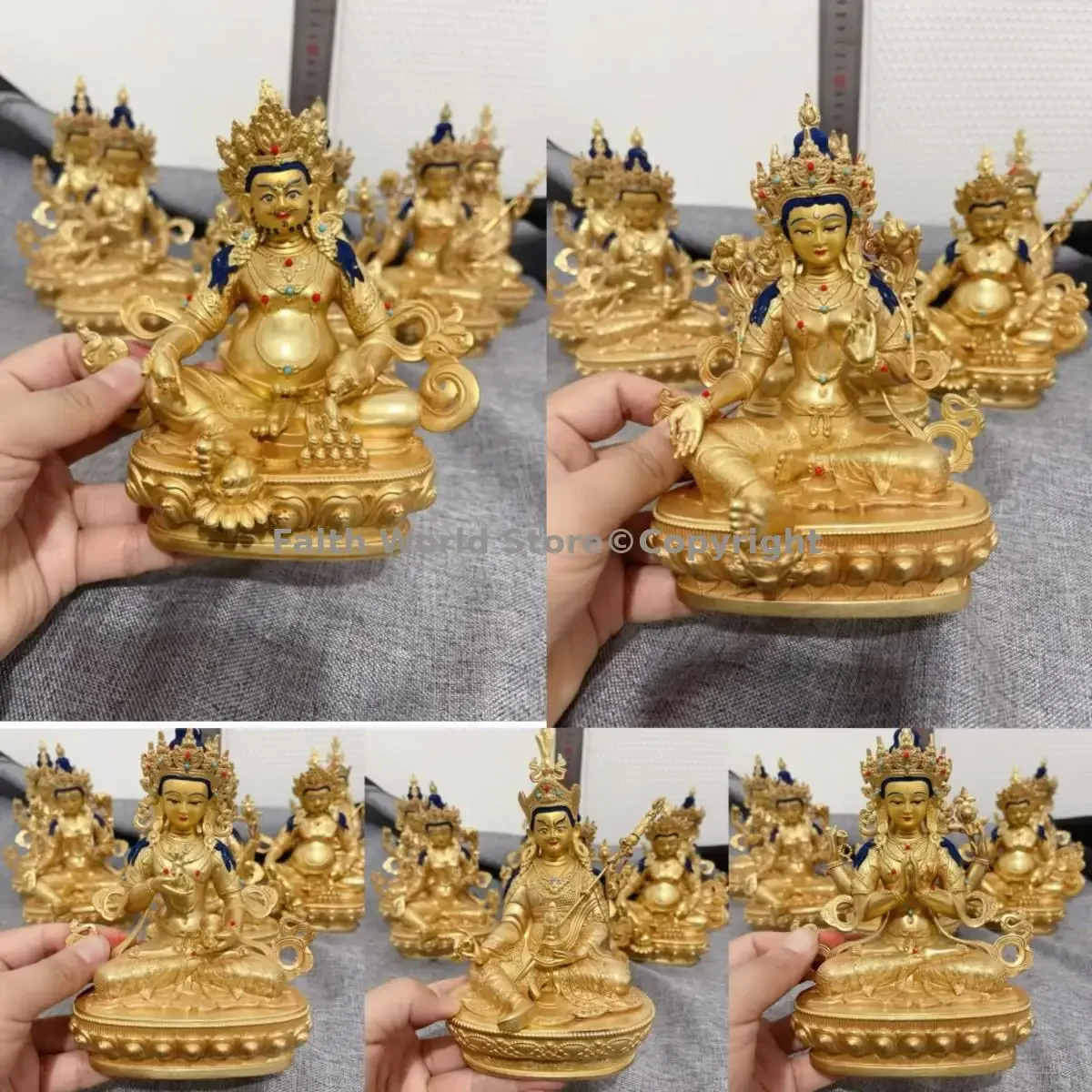 Wholesale Buddha statue Boutique Jambhala tara Bidhisattva Guru Rinpoche Vajrasattva Vajra power Buddha statue Buddhism