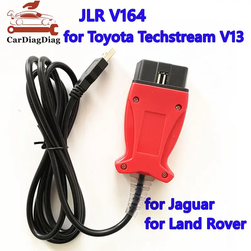JLR SDD OBD2 Diagnostic Cable USB Interface for Jaguar  for Land Rover OBDII Scanner Multi-Language for Toyota Techstream V13