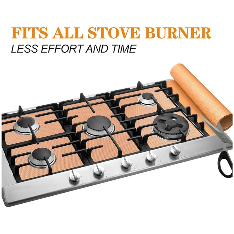 

AB11-2Pcs 78 Inch Roll Large Copper Oven Liners For Bottom Of Oven BPA And PFOA Free, Brown