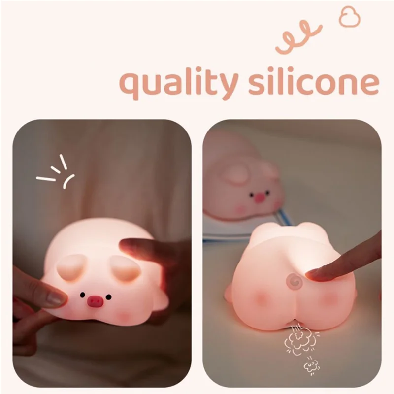 

ABMI-Cute Piggy Ночник 3 уровня регулируемой яркости Ночник Регулируемая яркость Ночник