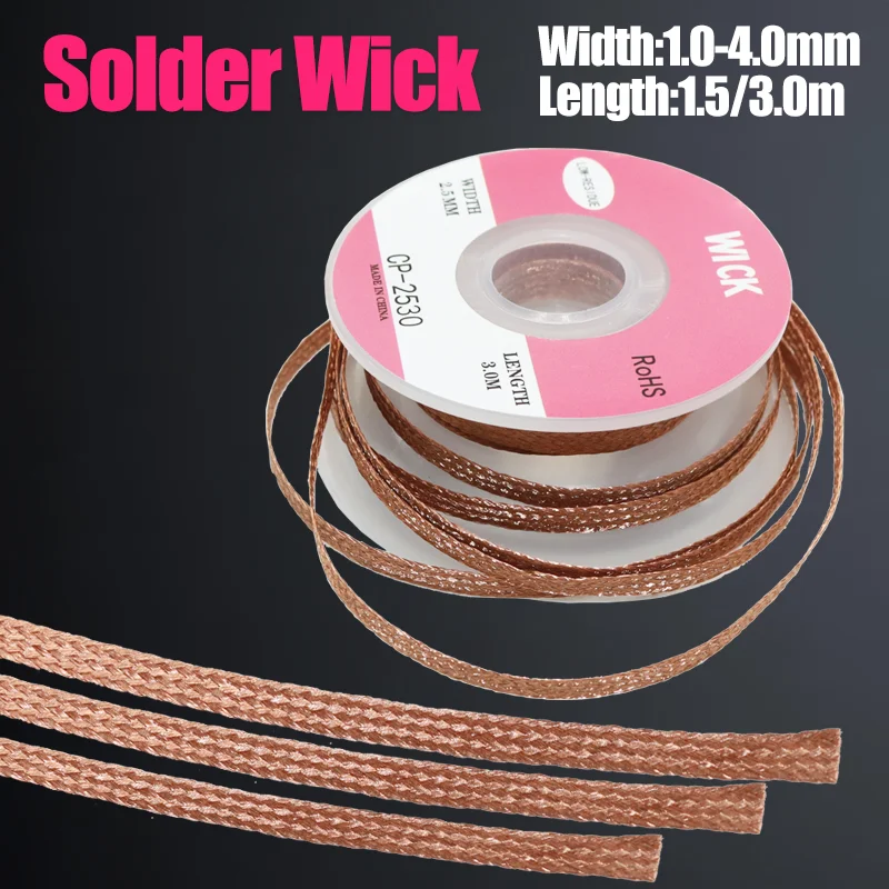 Solder Wick Braid - 1/5/10 Peças Fita Dessoldadora de Cobre,