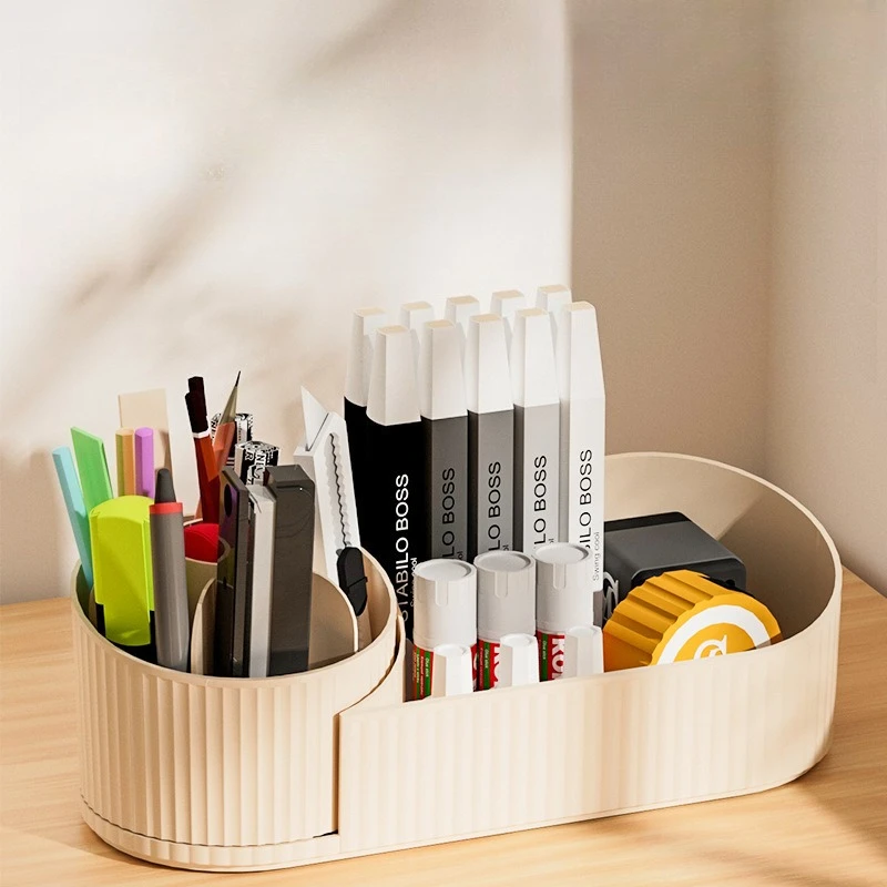 

Вращающийся органайзер для макияжа, роскошный ящик для хранения косметики с ящиками для туалетного столика