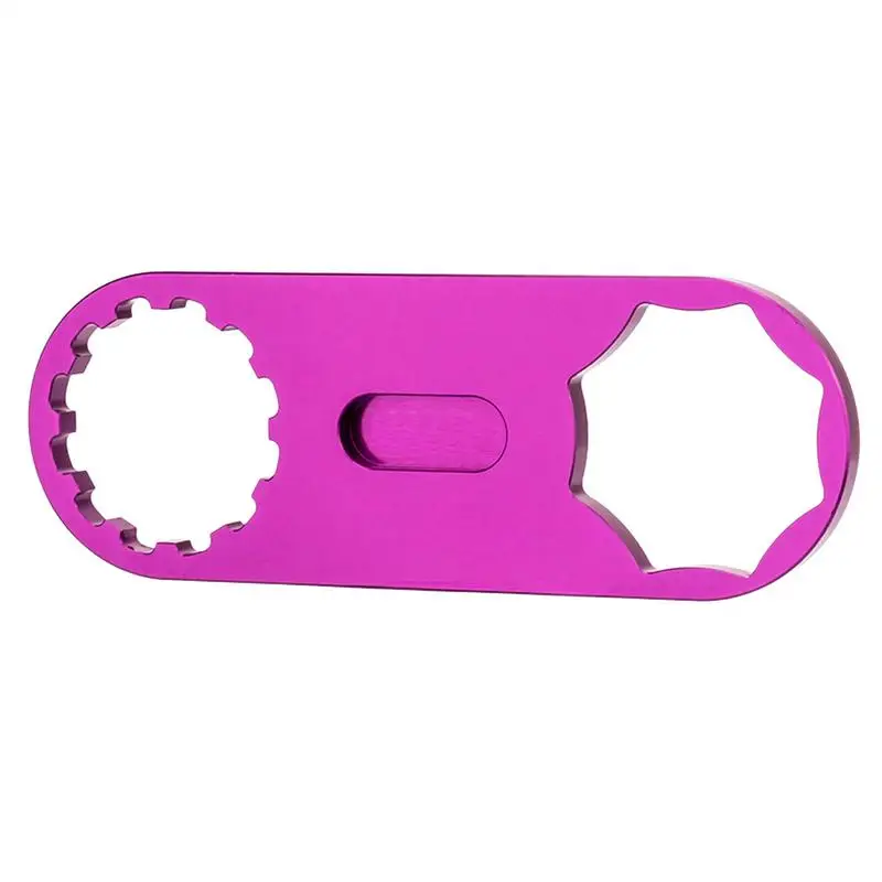 Bicycle Repair Wrench Aluminum Alloy Rustproof Matte Shock Absorber Cover Wrench Easy Assembly Shock Absorbers Cover Removal