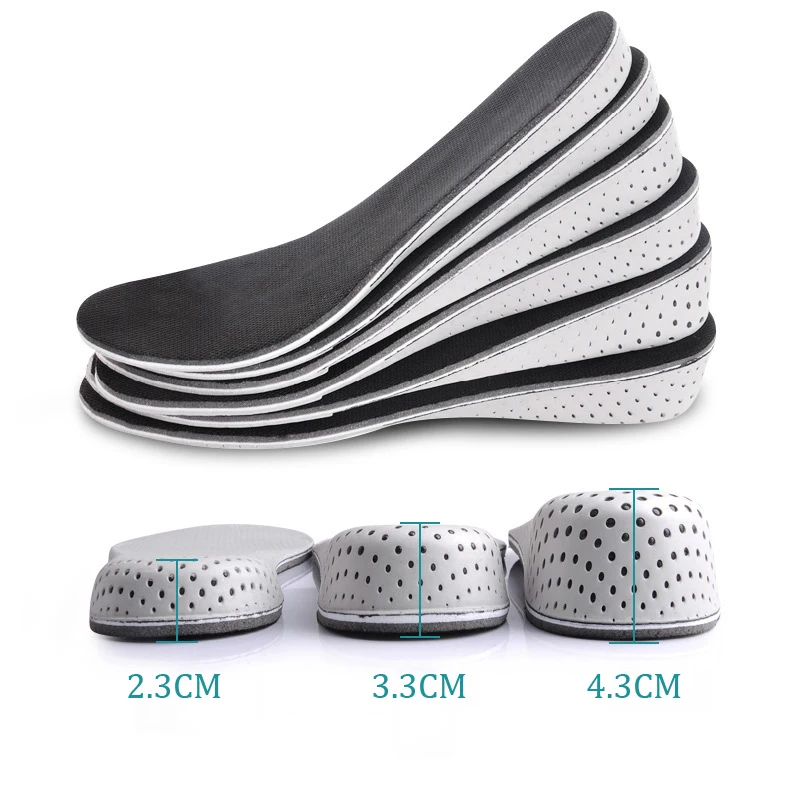 2PCS EVA Height Increase Insole Deodorant Breathable Memory Foam Pads Invisible Inner Height Increasing Shoe Half Pad for Unisex