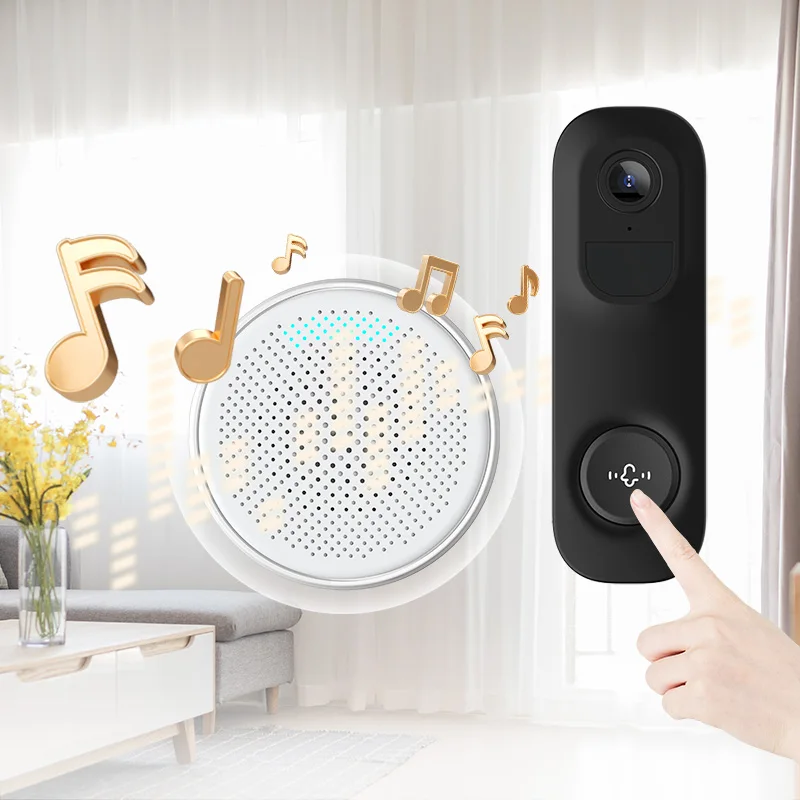 Vicohome-Sonnette IP Wi-Fi sans fil, faible consommation d'énergie, visiophone, interphone visuel, judas, caméra de porte, 2K, UHD, tendance