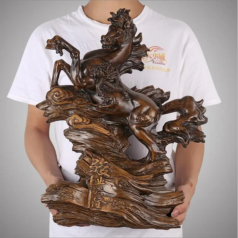 تأثيث المنزل الحرفية الديكور الحصان الاصطناعي تمثال زخرفة الراتنج الحرب الذهبية الحصان عيد ميلاد الأعمال هدية الكريسماس