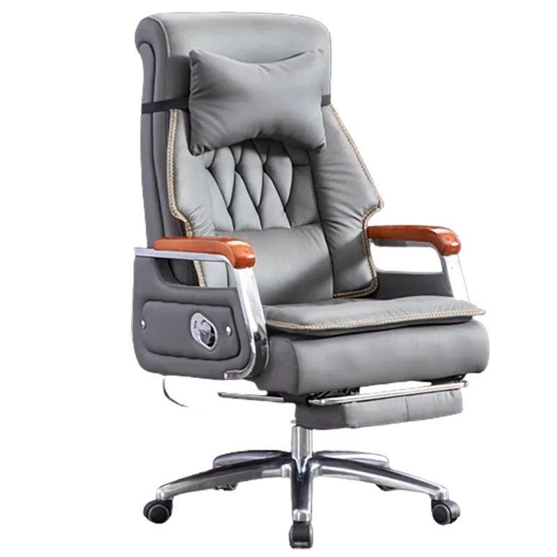 Retro aesthetic office chair, advanced mobile and comfortable rotating game chair, fashionable foot pedal Silla Gamer office