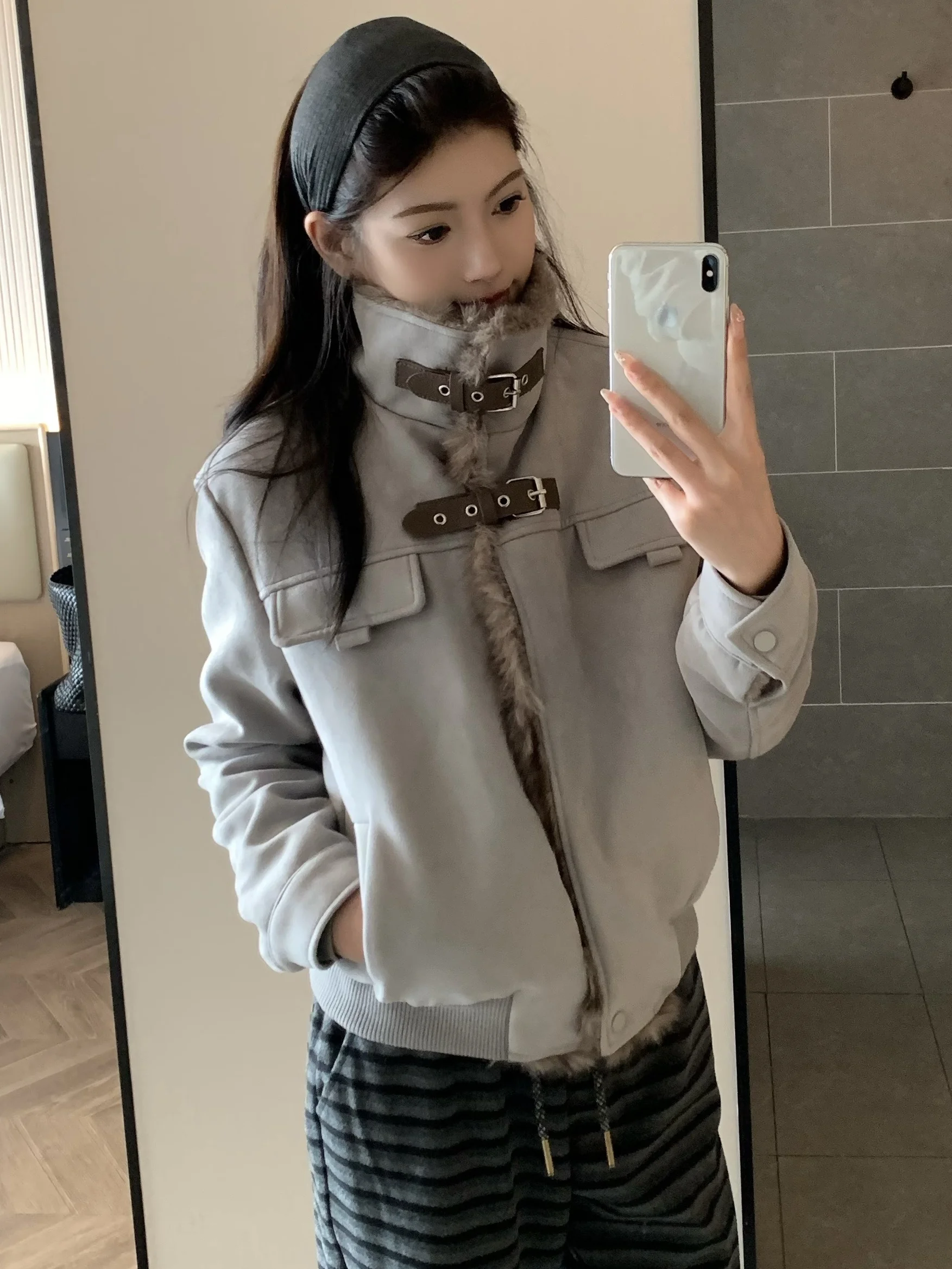 

Ретро американская лоскутная байкерская куртка для мужчин и женщин, зимнее свободное хлопковое пальто на подкладке, теплое хлопковое пальто Sli на молнии