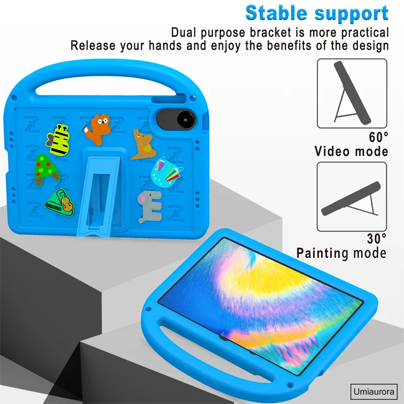 

Для Xiaomi Redmi Pad SE 8.7 Pro 12.1, Pad2 11 дюймов, Pad 5, 6, 7, 8, 11.2 дюймов, детский противоударный чехол для планшета из EVA с портативной ручкой-подставкой
