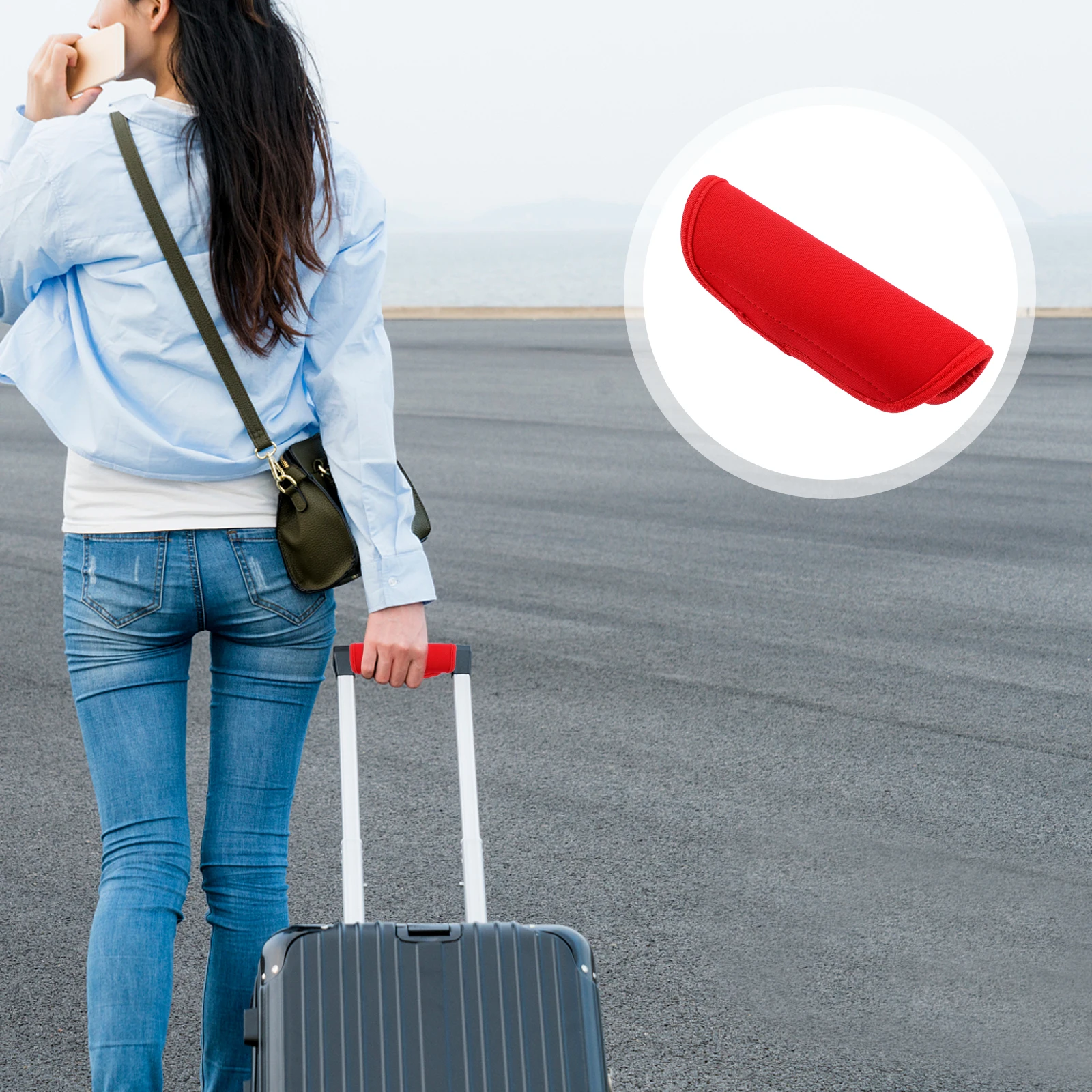 

Luggage Handle Wrap Neoprene Hand Protector For Travel Suitcase Bag Heavy Burden Relief Anti Slip Grip Cover Case Saddle Sleeve