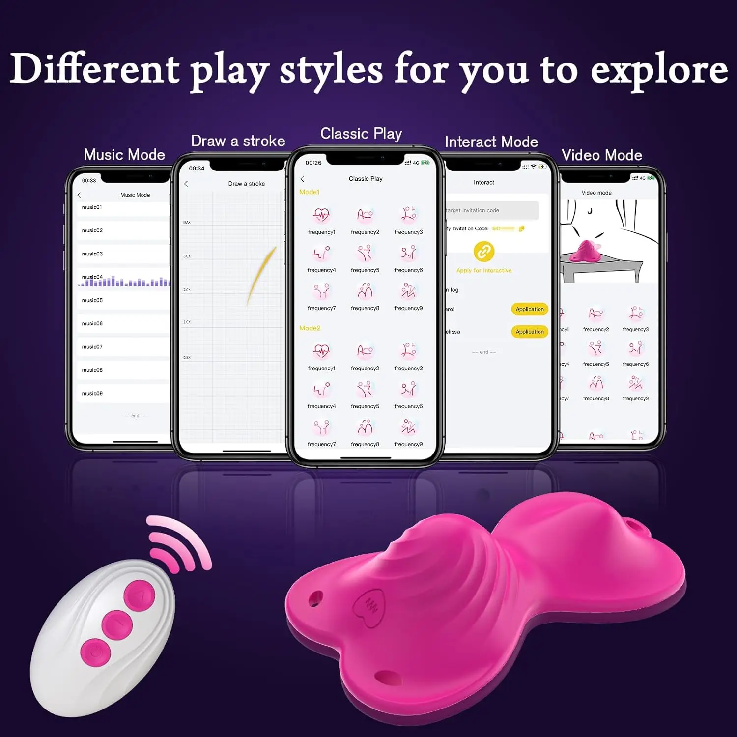 App dapat dipakai celana dalam alat getar Dual Motor Butterfly Vibrator 9 Mode bergetar klitator Stimulator Dildo pijat dewasa wanita mainan seks