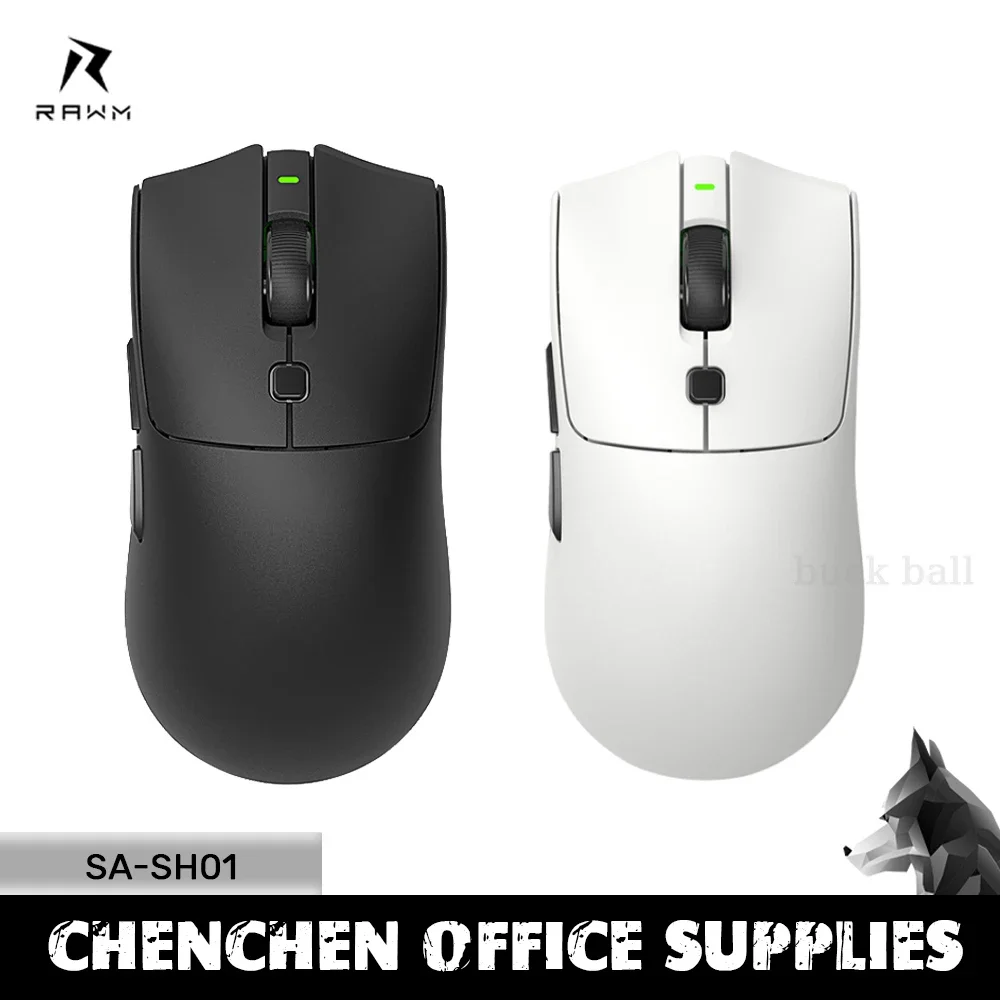 

Rawm Sa-Sh01 Pro Gaming Mouse Wireless Bluetooth 3Mode Paw3950 Mouse 8000hz 8k Lightweight Fps Game Mouse For Computer Accessory