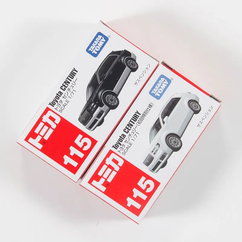 Tomica No.115 Toyota Century 1/71 Diecast Black Sedan with Suspension Collectible Model Car Gift for Kids
