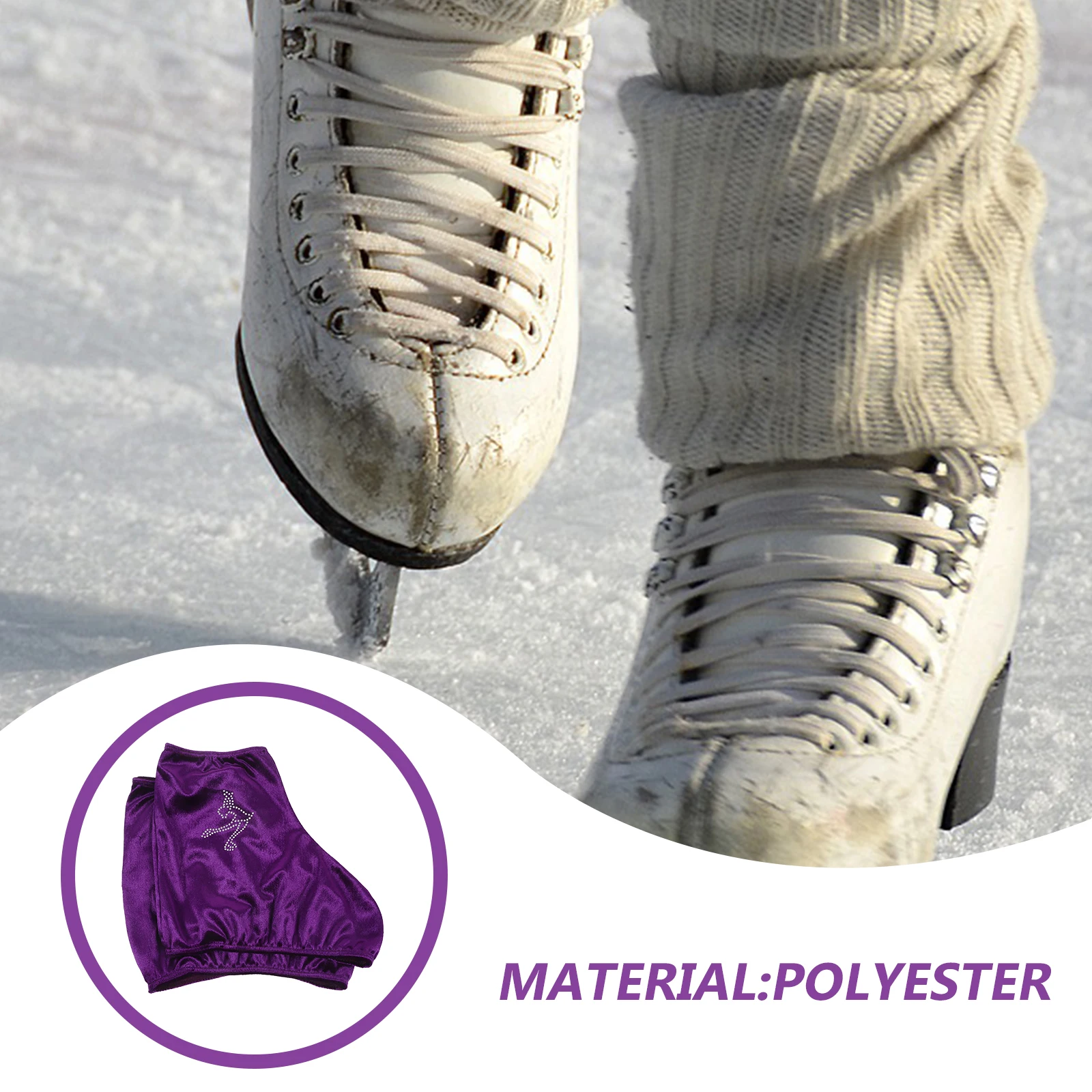 

1Pair Elastic Skating Boot Cover Ice Skate Guards Roller Skates Protector Washable and Long Lasting Roller Skate Covers