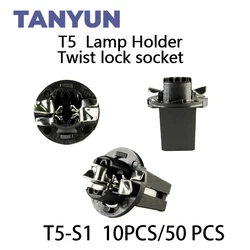 TANYUN sinyal lambası T5 büküm soket enstrüman paneli küme soket lamba tutucu baz PC74 T5-S1 soket araba ampülleri baz pcpc194