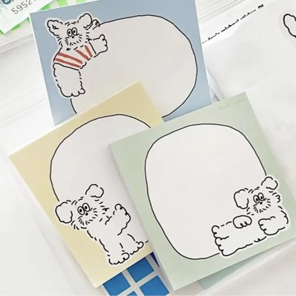 Cartoon Memo Pad Creative Animal Cute Message Notes DIY Scrapbook Paper Students