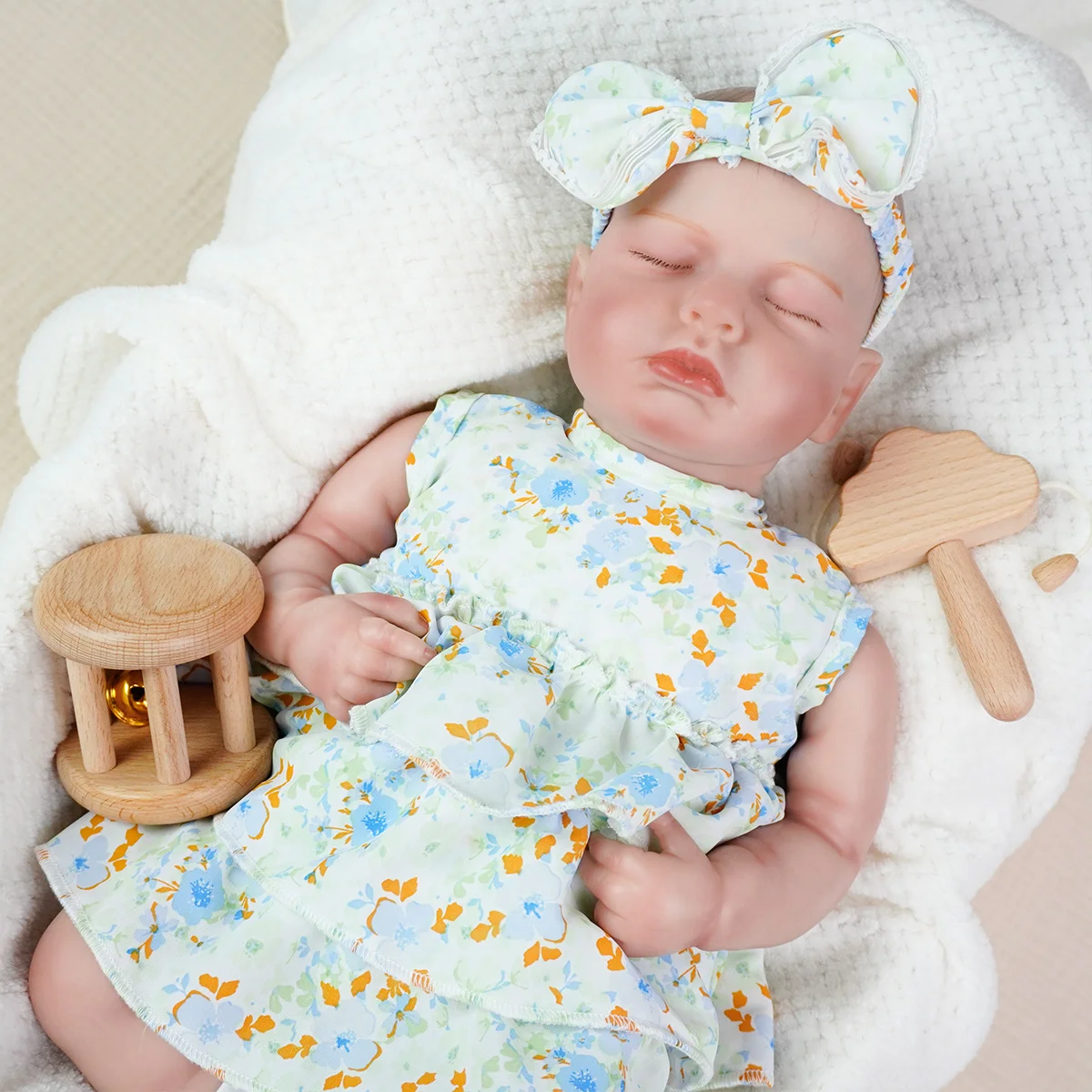 

JOYORA 50CM Reborn Doll 3D Skin Realistic Simulation Baby Size Handmade Art Collection Doll Children'S Playmates Holiday Gifts