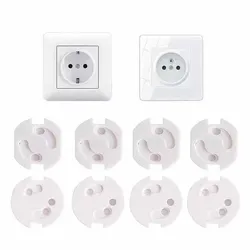 10pcs Baby Safety Child Electric Socket Outlet Plug Protection Security Two Phase Safe Lock Cover Kids Sockets Cover Plugs