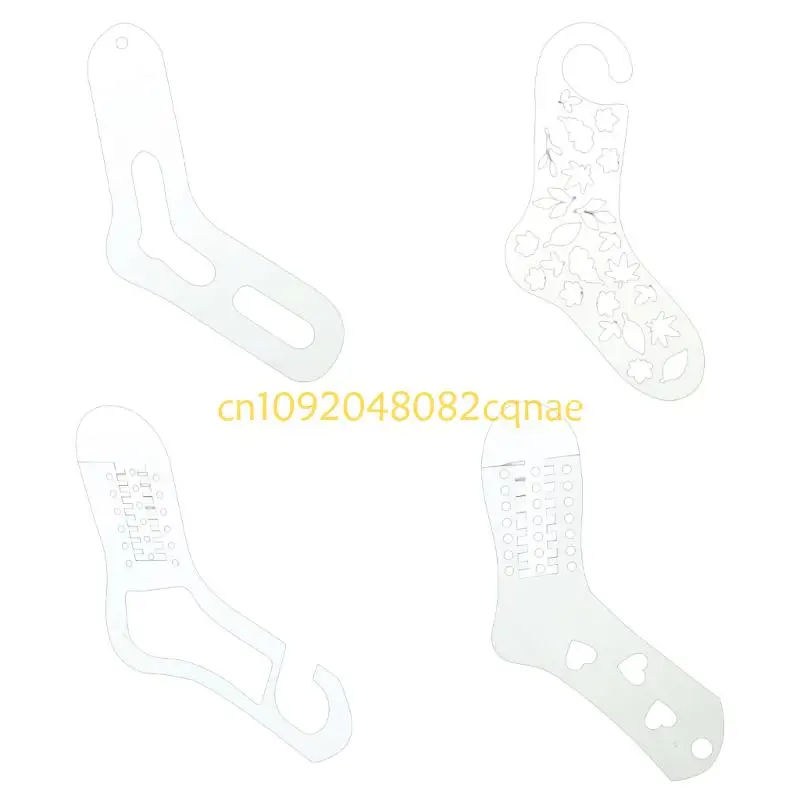 

Pack of 6 Sock Blocking Molds for Knitting Applications and Effective Presentation Solution Craft Display Accessories