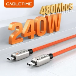 CABLEsmen-Câble de chargeur USB-C PD 240W, 48V, 5A, charge rapide, type C, pour MacPle, Samsung, Xiaomi