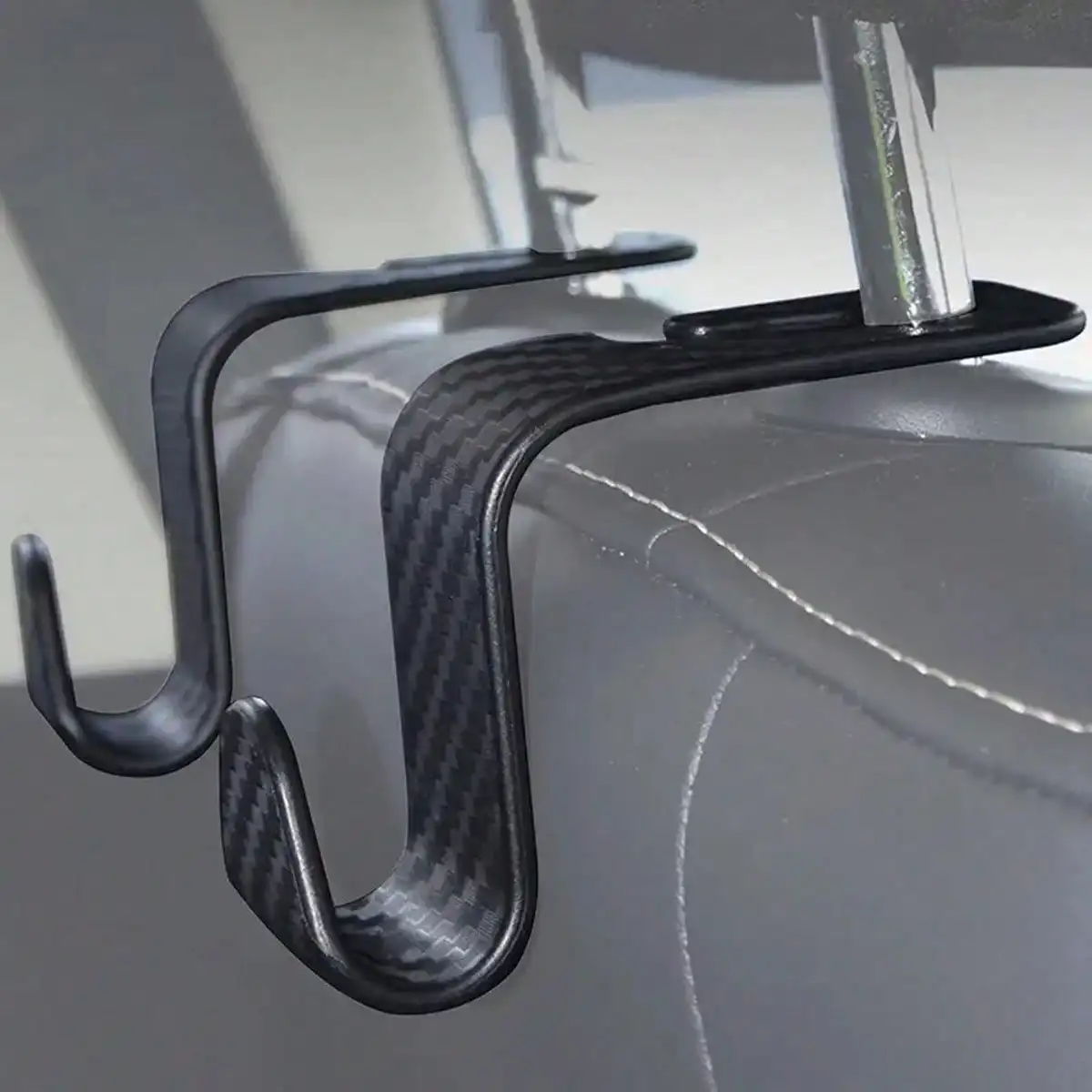 2pcs Car Seat Back Hooks, Multifunctional Headrest Seat Back Car Small Hooks For Carrying Various Items