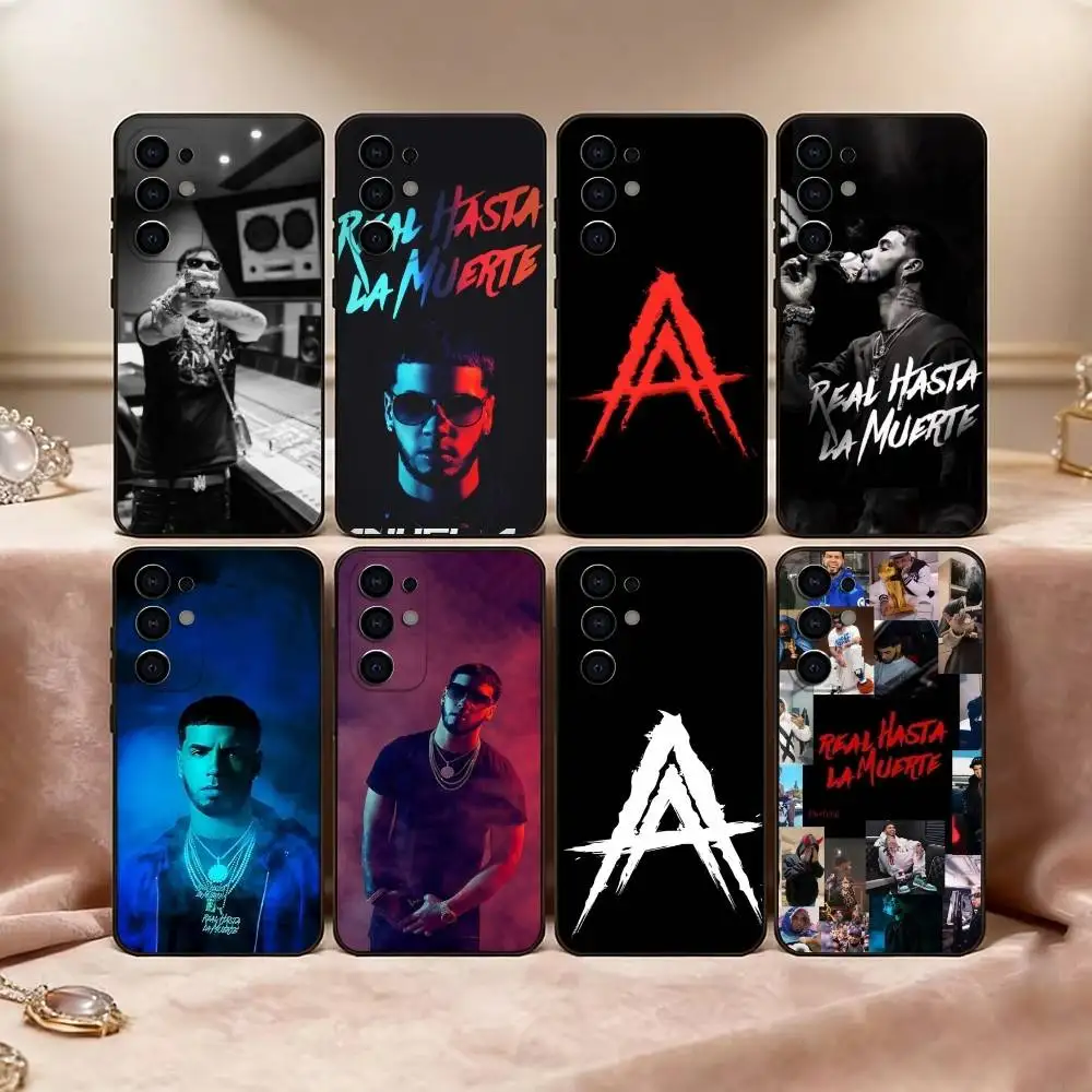 

Rapper A-Anuel AA R-Real Phone Case Black Silicone Soft For Samsung S25,S24,S21,S22,S23,S30,Ultra,S20,Plus,Fe,Lite