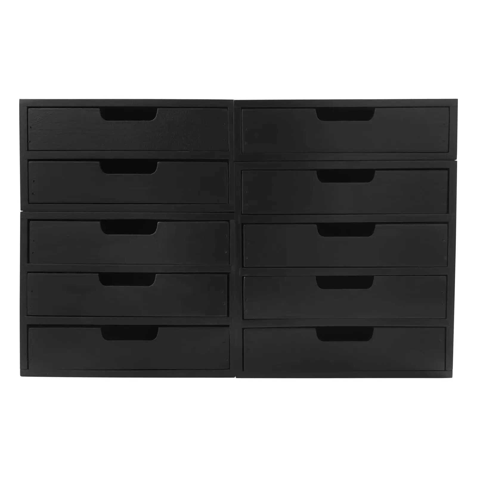 

Деревянный органайзер для настольных ящиков, с 10-мя ящиками, настольный шкаф для хранения ящиков, современная организация рукоделия для дома, выкл.