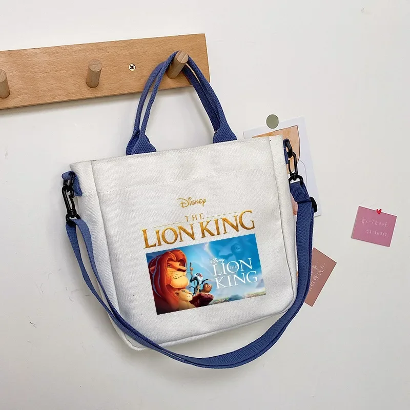 Disney The Lion King Shoulder Bag Simba Mufasa Handbag Cartoon Movie Graphic Print Handbags Portable Large Capacity Bags Gifts