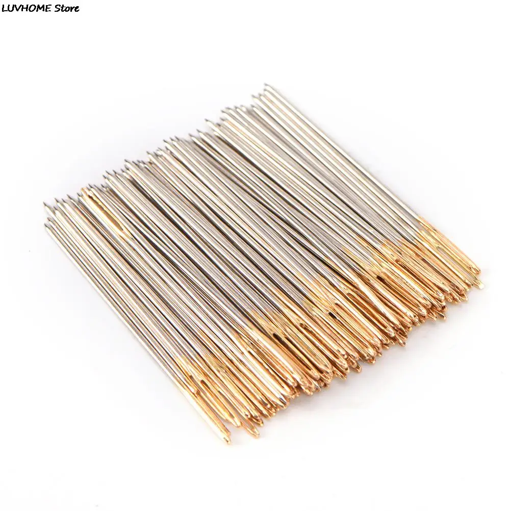 Wholesale New 10/30/100 PCS/lot Golden Tail Embroidery Fabric Cross Stitch Needles Size 24 For 11CT Stitch Cloth Sewing