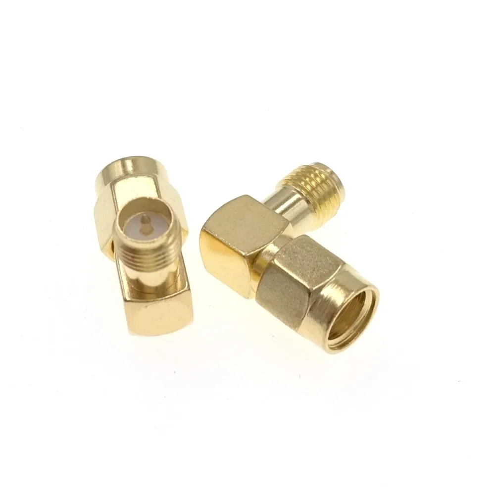 RP-SMA Male To RP-SMA Female Right Angle RF SMA Connector Adapter