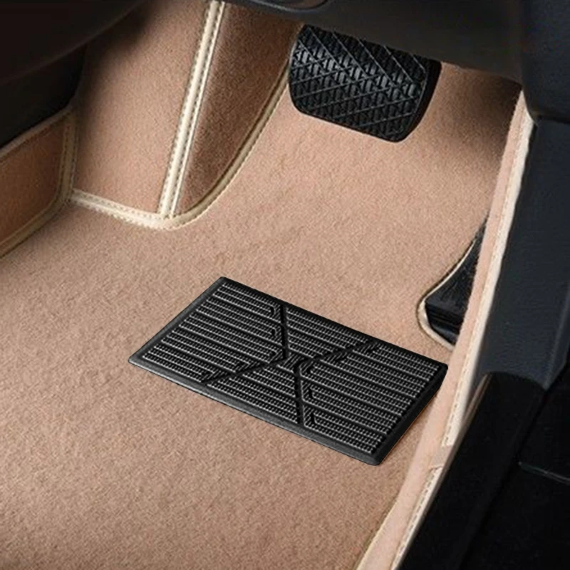 A70F Auto Interior Accessories 23x15cm PVC Floor Anti-skid Mat Waterproof Foot Rest Pedal Pad