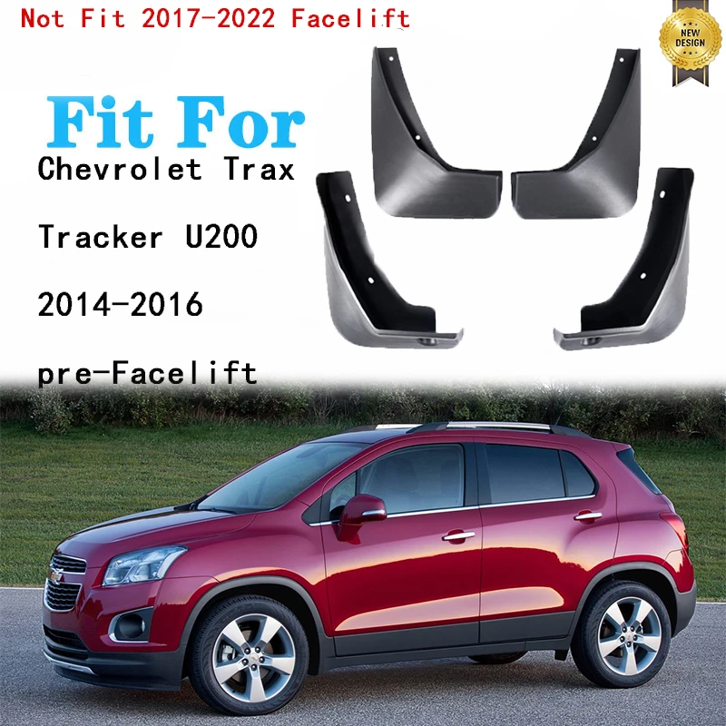 4x for Chevrolet Trax Tracker 2014 2015 2016 Holden Trax U200 Car Mudflaps Splash Guards MudGuards Mud Flaps Fender Accessories