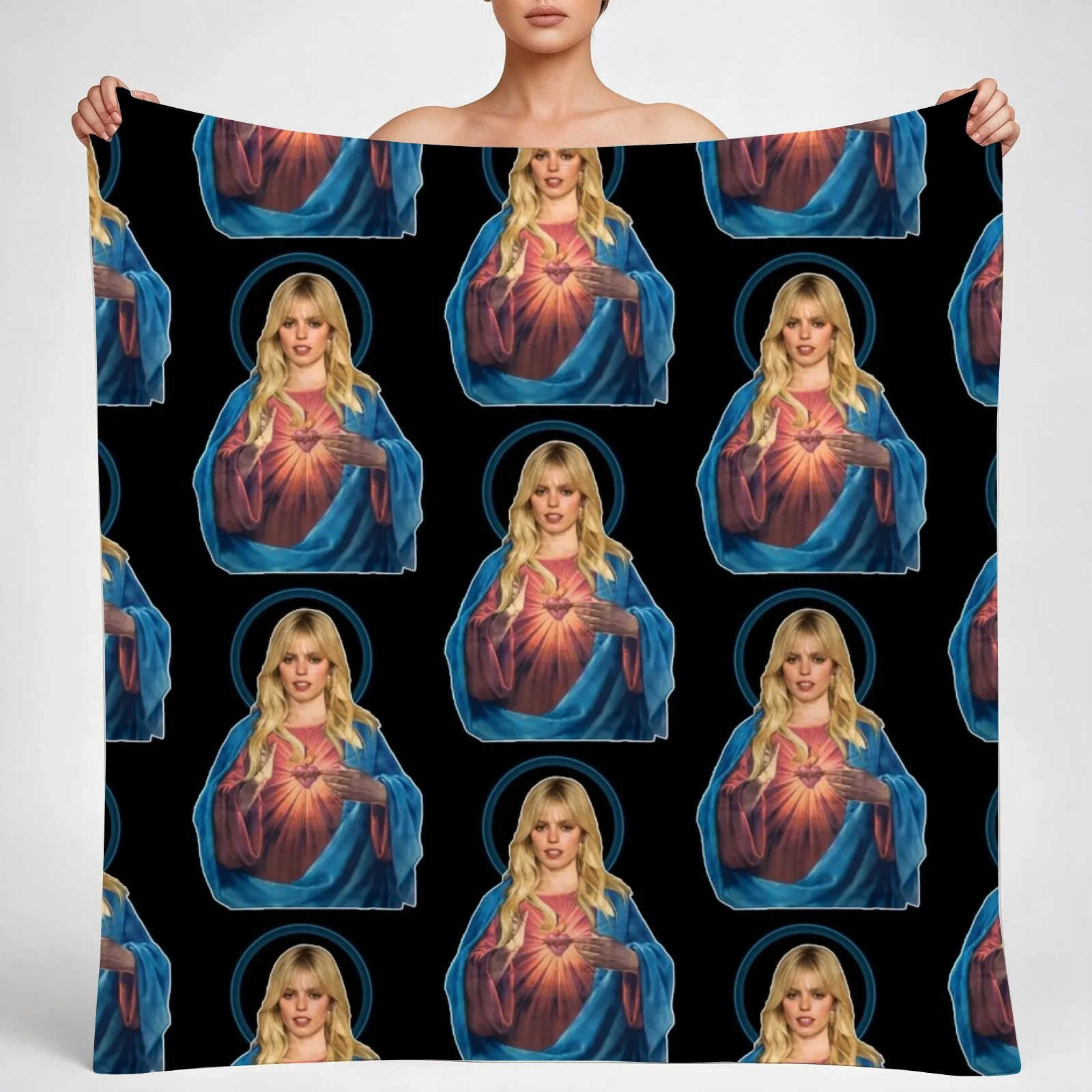 renee-rapp-jesus Throw Blanket couch cozy soft plush fuzzy picnic outdoor blanket