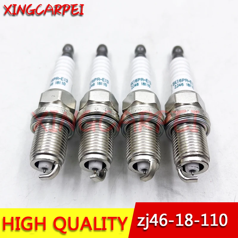 10pcs ZJ46-18-110 SK16PR-E13 Iridium Spark Plug For Mazda 2 2011-2014 ZJ4618110 SK16PRE13 Z6B7-18-110 ZJY6-18-110 SK16PR E13