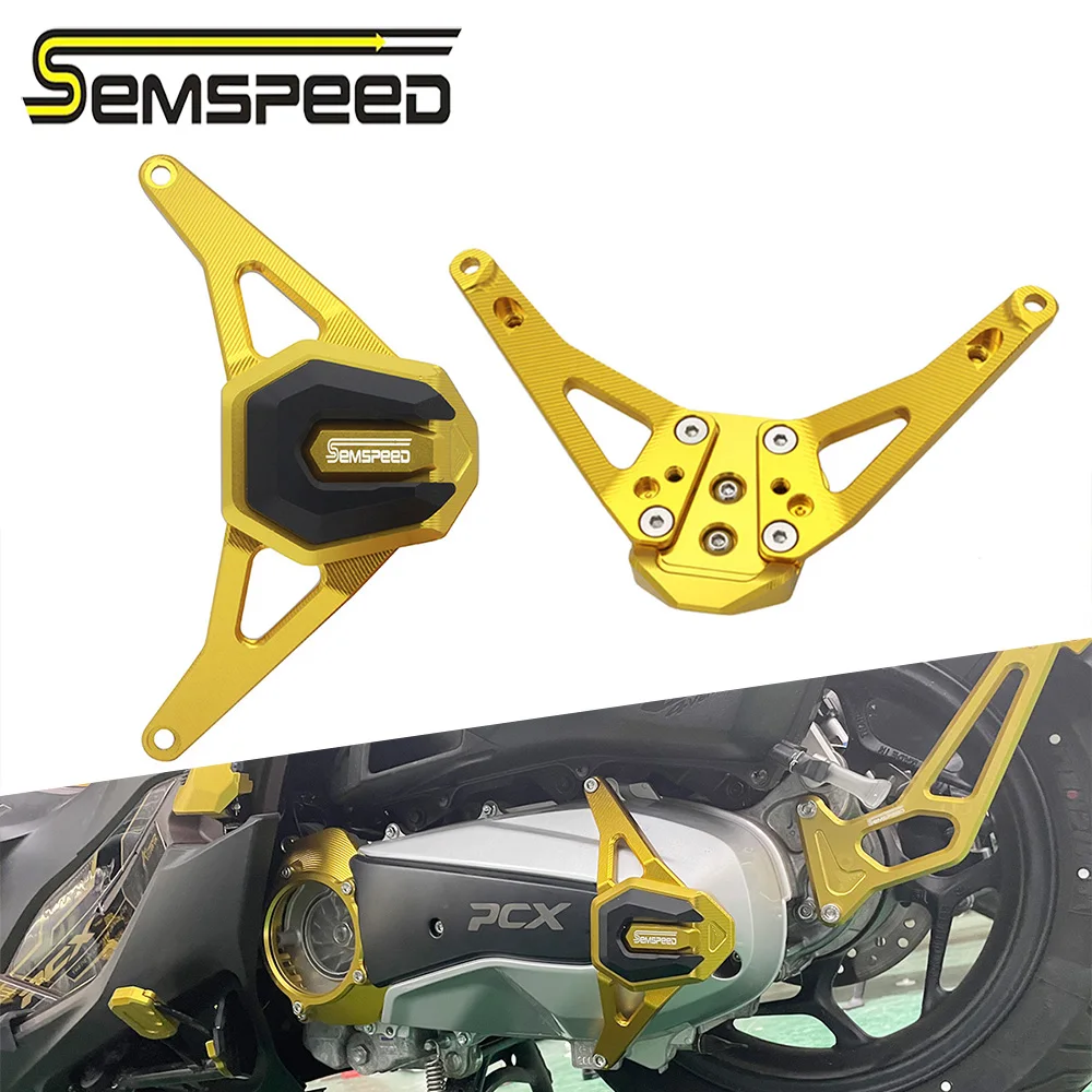 

SEMSPEED Fits 2021-2022 PCX 160 PCX125 Motorcycle Engine Cover Guard Protector For Honda PCX 125 PCX160 Engine Protective Cover