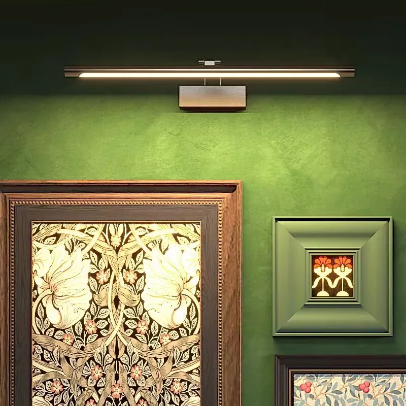 ブロンズ色のフォトランプ、鏡の中のLEDランプ、バスルームミラーキャビネット照明ランプ、シンプルなウォールランプ