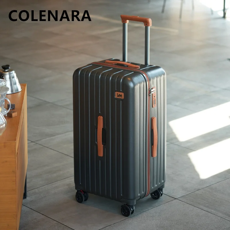 COLENARA Large Capacity Suitcase ABS+PC Boarding Box Student Trolley Case High Quality 20