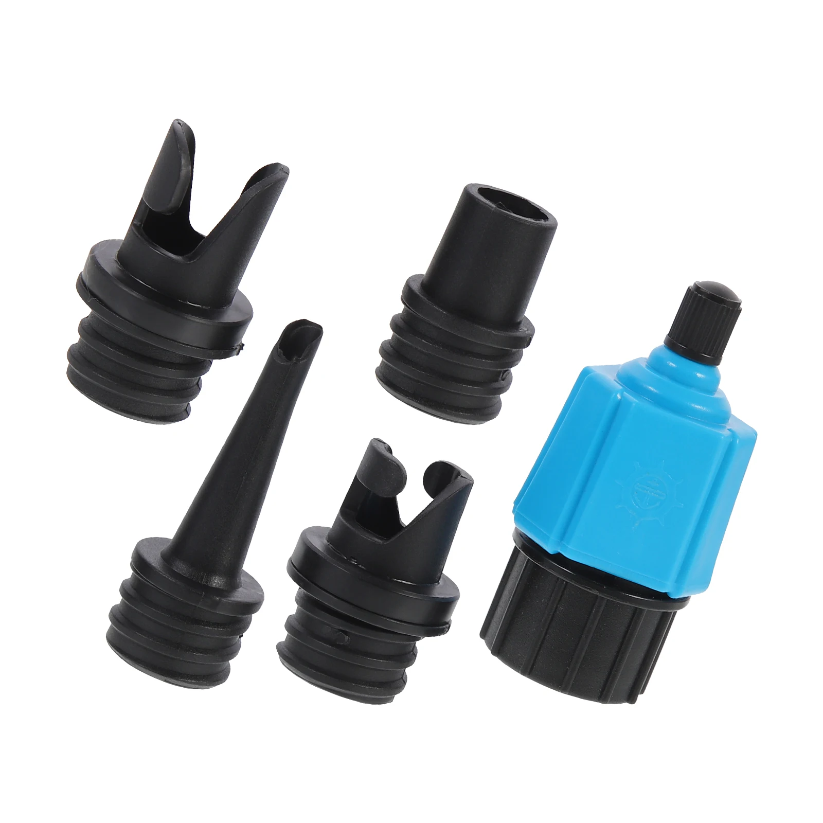 

5pcs Air Valve Adapter Set Durable for Kayak Inflatable Pump Lightweight Portable Rubber Boat Accessories Boat Air Valves